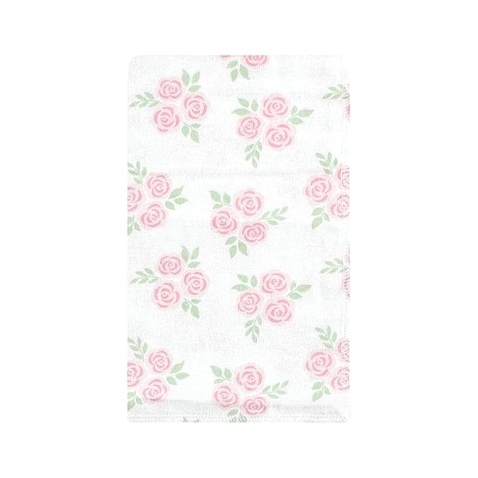 Hudson Baby Unisex Baby Cotton Flannel Burp Cloths, Pastel Butterfly, One Size