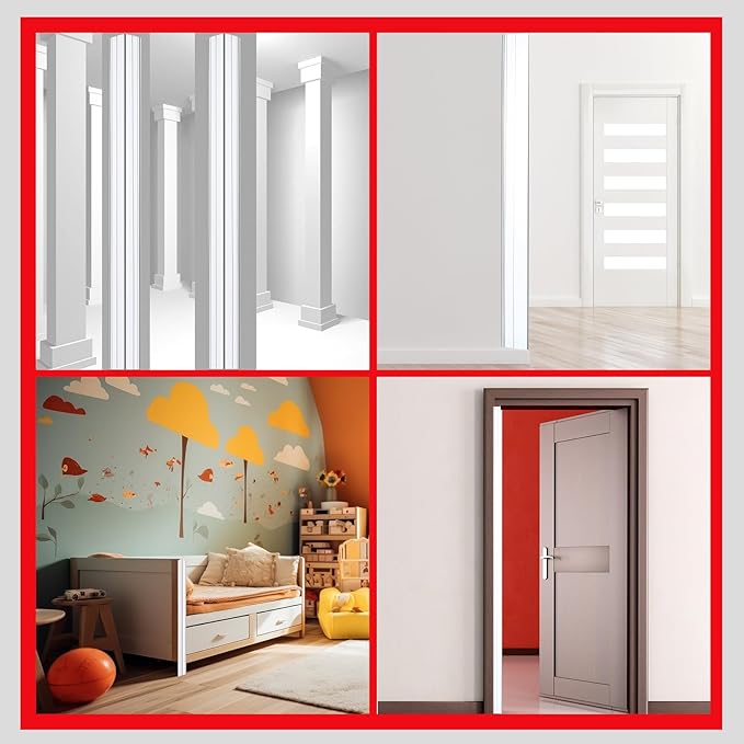 10 Pcs Wall Corner Protector, Clear Self-Adhesive Corner Protectors for Walls for Baby, Furniture, Door, Tables, Cover Sharp Furniture, Easy to Install(47.24" x 1.18")