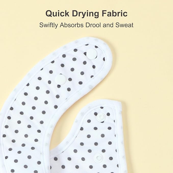 Waterproof Baby Bibs for Boys & Girls Soft and Absorbent Bandana Drool Bibs Set for Infant Newborn 0-12 Months