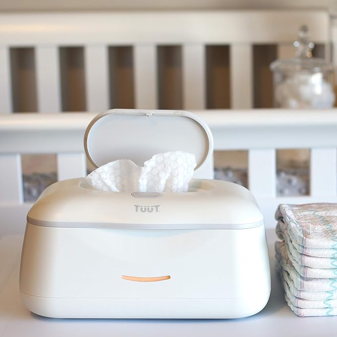 Baby Wipe Warmer & Wipes Dispenser - Sleek Diaper Wipes Holder for Boys and Girls - Tuut