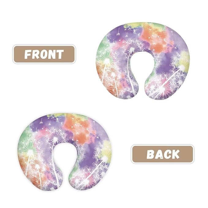 Colorful Pattern and Flower Nursing Pillow Cover for Baby Boy Girl Slipcover for Breastfeeding Pillows, Soft and Stretchy Safely Breastfeeding Pillow Cover