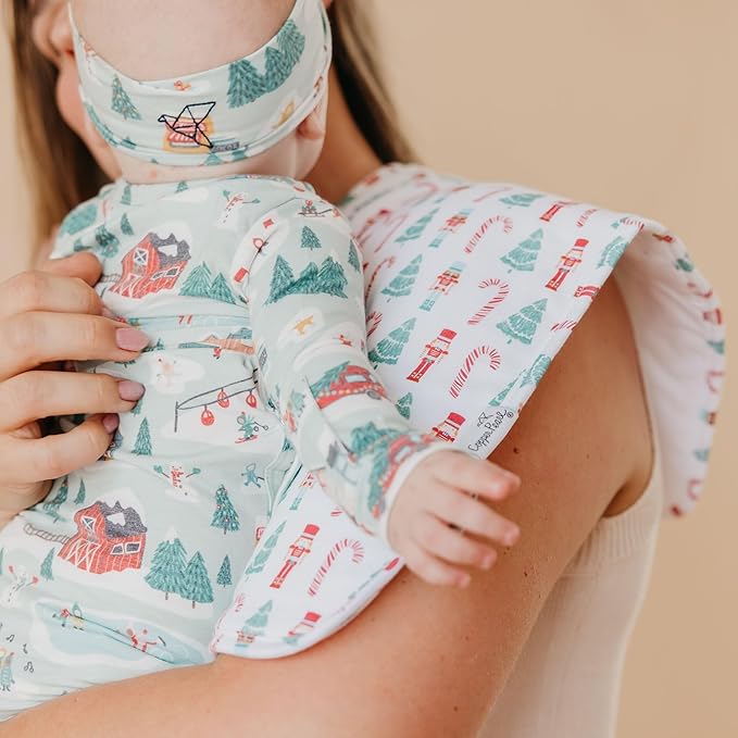 Copper Pearl Nicholas Burp Cloth Set