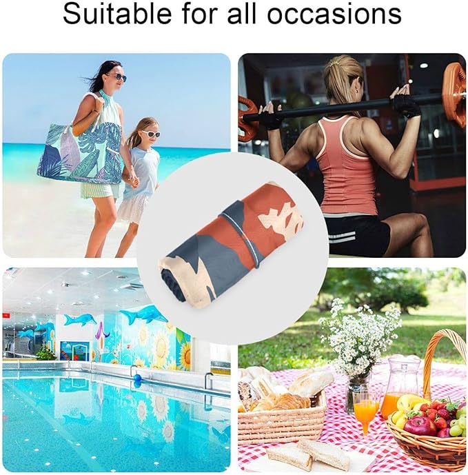 Kigai 2pcs Setting Sun Mountain Wet Dry Bags,Waterproof Reusable Cloth Diaper Wet Dry Bags for Travel,Diapers,Dirty Gym Clothes and Toiletries