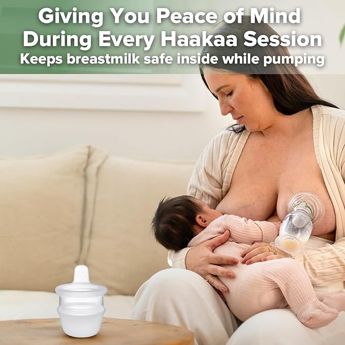 haakaa Silicone SpillGUARD Insert - Patent-Pending Design Breast Pump Stopper for Saving Precious Breastmilk from Spilling & Wasting, Compatible with All Generations of haakaa Pumps