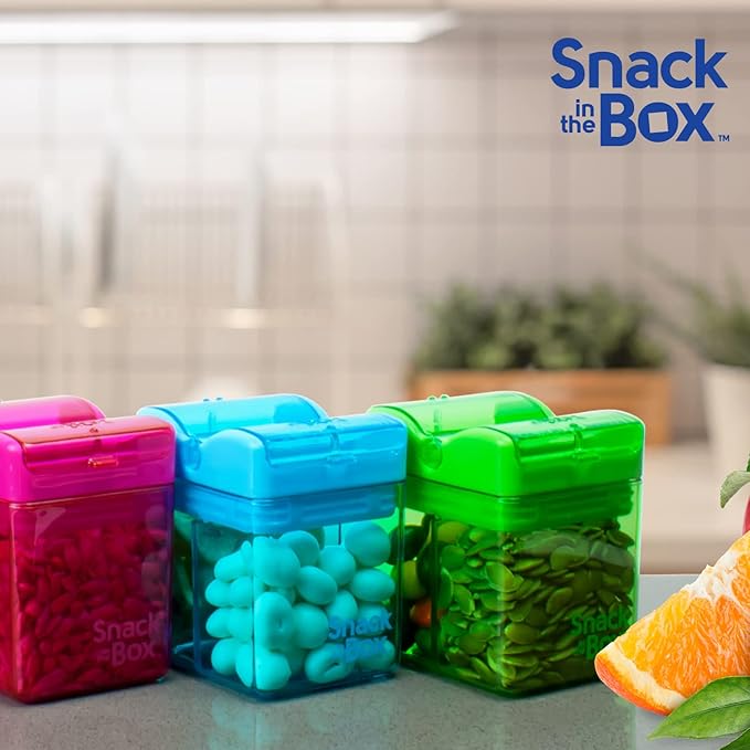 Precidio Design Snack in the Box NEW Little Finger-Friendly Eco-Friendly Reusable Snack Container (Purple) 1001PR