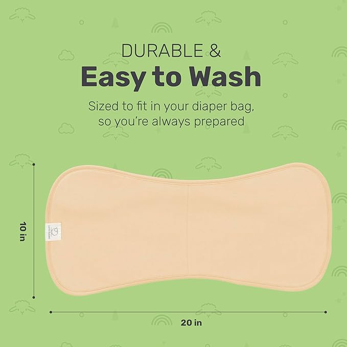 Posh Baby Cotton Burp Cloths, Absorbent, Lightweight, and Gentle Cotton for Mess-Free Moments, Baby Burp Cloths for Boys and Girls An Essential Addition to Every Parent's Diaper Bag
