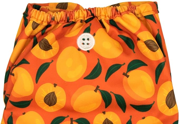 Buttons Cloth Diaper Cover – Snap Super One Size (12-40lbs) (Peachy)