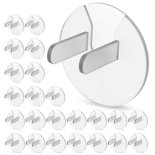 Baby Buddy Outlet Plugs, Clear, 24-Count