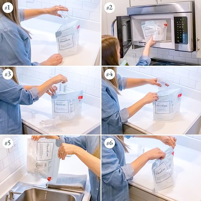 Ameda CleanEase Microwave Steam Sanitization Bags, 7 Count