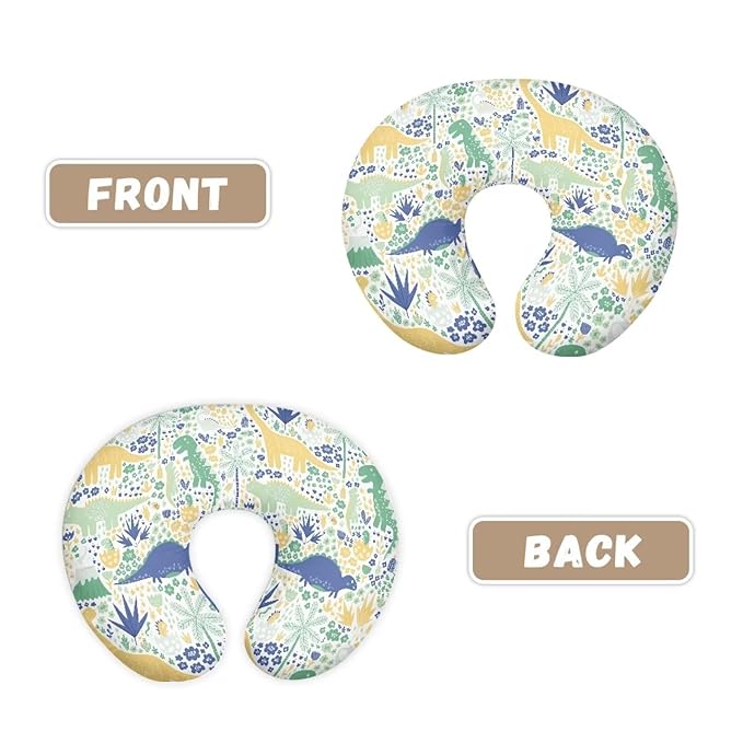Dinosaur Nursing Pillow Cover for Breastfeeding Pillow Dinosaur Cozy Nursing Pillow Slipcovers Snug Fits Pillow Perfect Newborn Choice for Mom or Baby Quick Dry