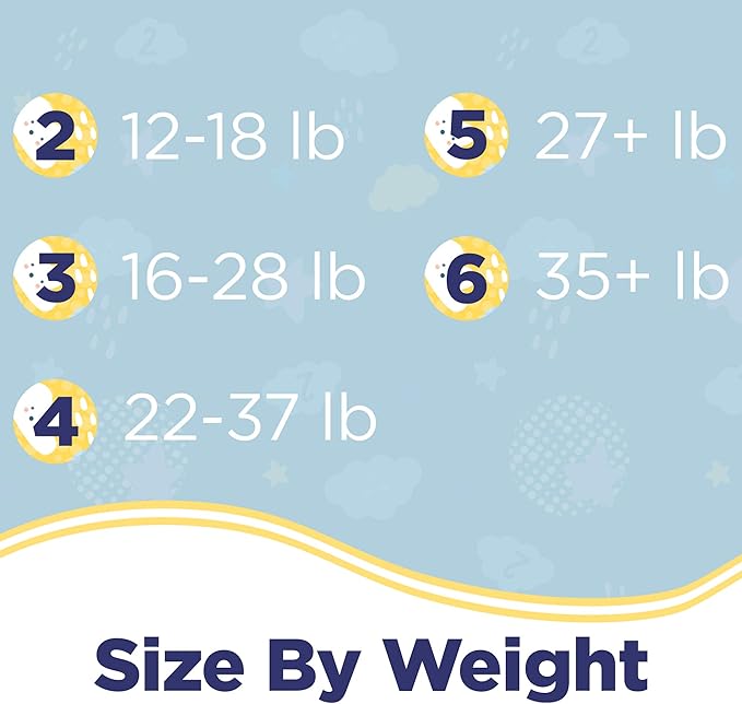 Ditto Baby Diapers Size 4 (160 Count) – Breathable Disposable Diapers – 12-Hour Leak Protection & Wetness Indicator – Day + Overnight Diapers for Sensitive Skin – No Fragrance, Parabens or Latex