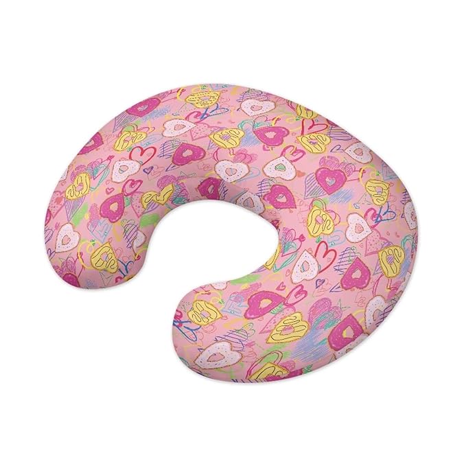 Love Donuts Nursing Pillow Cover, Premium Quality Soft Breast Feeding Pillow Covers Great for Breastfeeding Moms