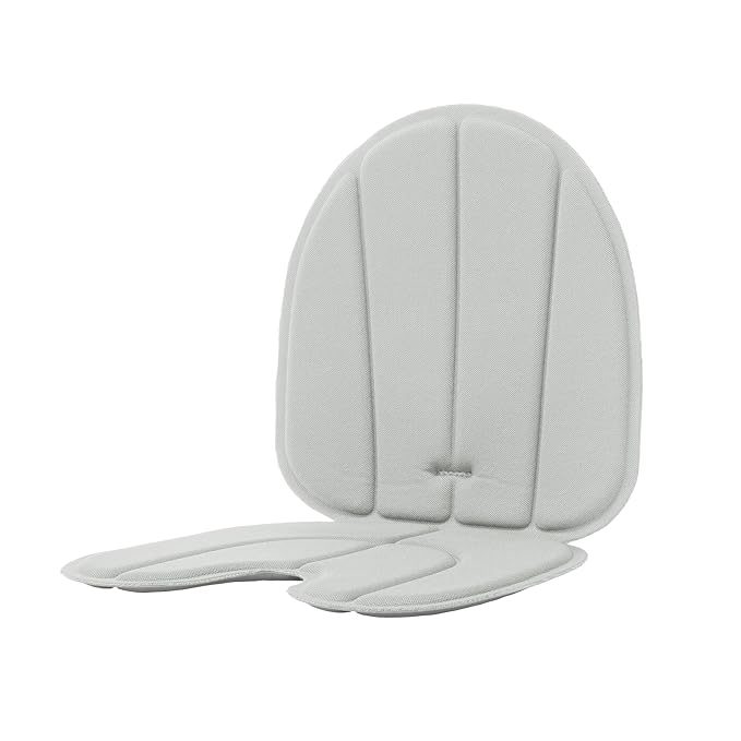 Boon Grub High Chair Cushion - Extra Machine Washable Booster Seat Pad Replacement - for Use with Grub Baby High Chair - Up to 50 Lbs. - Gray