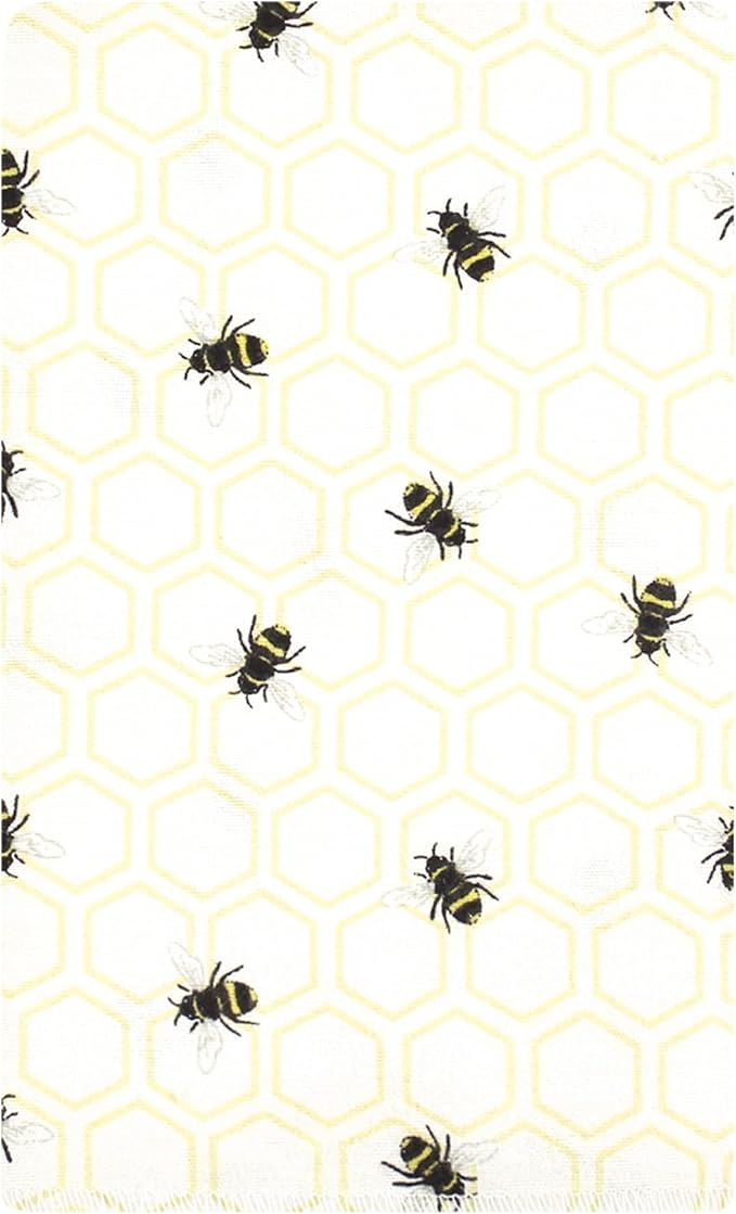 Luvable Friends Hudson Baby Flannel Burp Cloths 10pk, Golden Bees