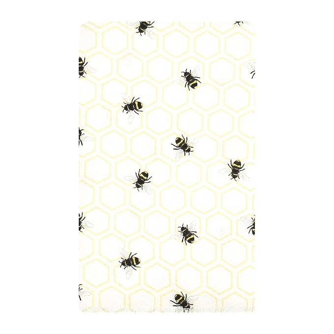Hudson Baby Unisex Baby Flannel Burp Cloth 10pk, Honey Bee, One Size