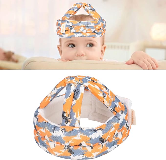 Infant Head Cushion Hat, Baby Helmet Soft Shock Absorbing Hand Washing for 6 Months to 8 Years Old for Walking (WEYI36GI1w), 1.0 Count