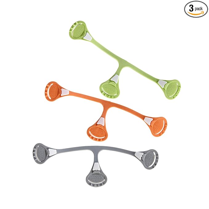 [Toddler Size 3-Pack] Snappi Cloth Diaper Fasteners - Replaces Diaper Pins - Use with Cloth Prefolds and Cloth Flats