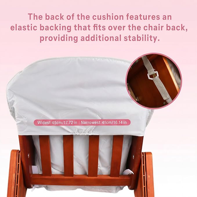 High Chair Pad, High Chair Cushion, Seat Cushion Breathable Pad, Cute Pattern,Comfortable Seat Belt Design, Soft and Comfortable, Baby Sits More Comfortable (Pink Animal Pattern)