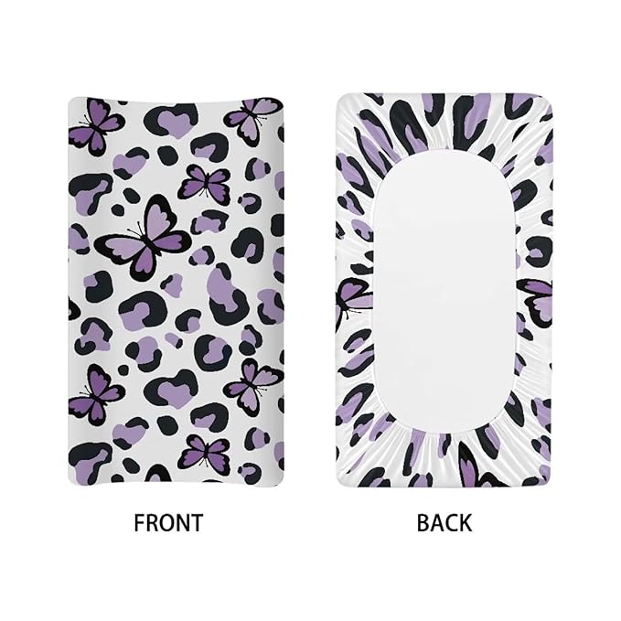 Changing Pad Cover Girl Butterfly Diaper Changing Pad Cover 32''*16'' Changing Table Pad Cover Soft Portable Baby Changing Pad Cover