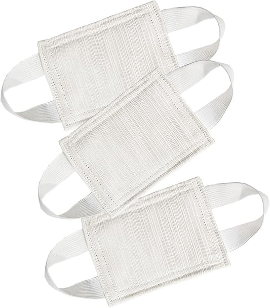 Baby Proof Door Silencer & Cloth Latch Cover - Quiet Soft Close Anti-Slam Pads Prevent Slamming Noise & Accidental Locking, Safety for Nursery & Toddler (3 Pack, Beige, 4.1x3.1 Inches)