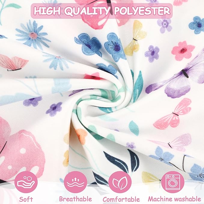 Nursing Pillow Cover, Ultra Soft Breastfeeding Pillow Covers for Newborn Baby Boys and Girls, Easy Removal and Machine Washable Slipcover, Pillowcase Only (Butterfly)