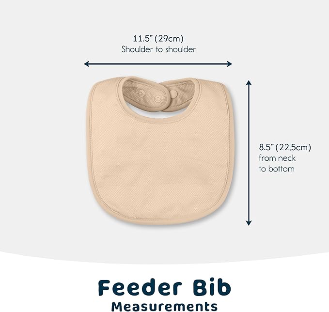 Tiny Twinkle Baby Feeding Bibs - Waterproof and Absorbent Infant Drool and Feeding Baby Bibs