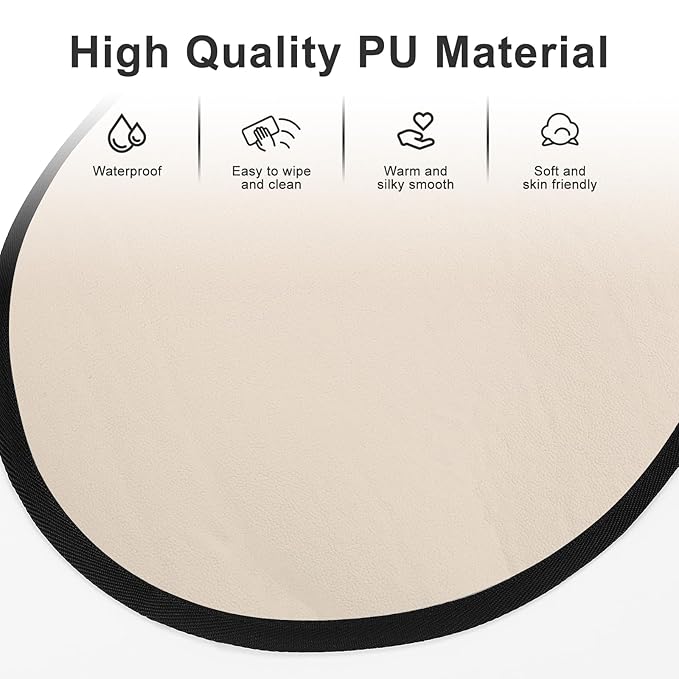 Accmor Portable Diaper Changing Pad, PU Leather Baby Diaper Changing Mat, Waterproof Baby Changing Mat for Travel or at Home Use