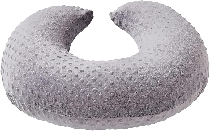 Dots Nursing Pillow Cover, Case Plush Breathable Breastfeeding Pillow Slipcover Fits Nursing Pillow, Super Soft Snug Positioners for Baby Boy Baby Girl (Rose Gray)