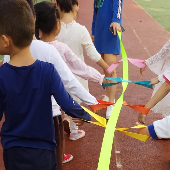 Safety Walking Rope with Colorful Handles for Up to 6 Children,10 Children and 12 Children-Perfect for Daycare Schools and Teachers.