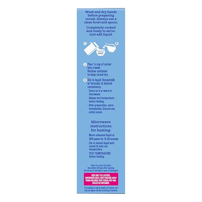 GERBER CEREAL FOR BABY GRAIN AND GROW Hearty Bits MultiGrains Banana Apple Strawberry 5x8oz