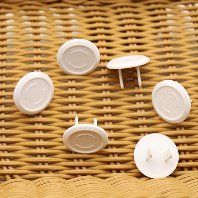 12Pcs Transparent Clear Plastic Outlet Covers, Shock Prevention Child Safe Easy Install Electrical Protector Safety Improved Baby Outlet Plug Covers,Safet
