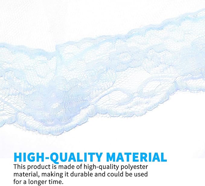 Universal Crib Floor Mosquito Net with Lace, Breathable Crib Netting Bed Curtains Canopy for Baby Kids, Toddler Bed Crib Dome Canopy Netting Without Stand