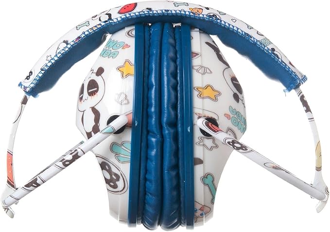 Kids Hearing Protection,25dB NRR Noise Reduction,Sound Proof for Kids,Toddler,Safety Earmuffs for Concert,Airplane,Autism,Monster Jam,Travel,School- Blue Panda