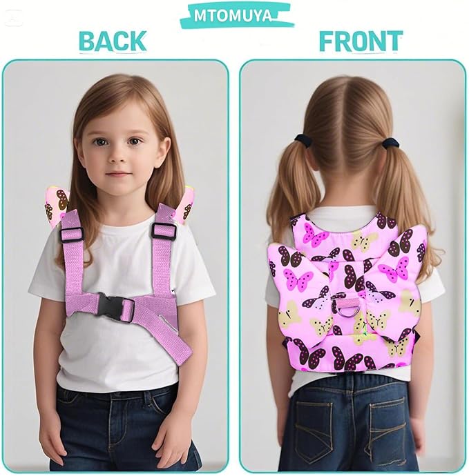 Toddler Harness with Anti Lost Wrist Link - Baby Safety Leash for Kids for Travel for Crowded Parks, Airports