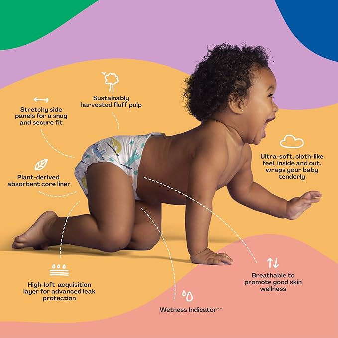 Hello Bello Premium Baby Diapers Size 5 I 20 Count of Disposeable, Extra-Absorbent, Hypoallergenic, and Eco-Friendly Baby Diapers with Snug and Comfort Fit I Sleepy Sloths