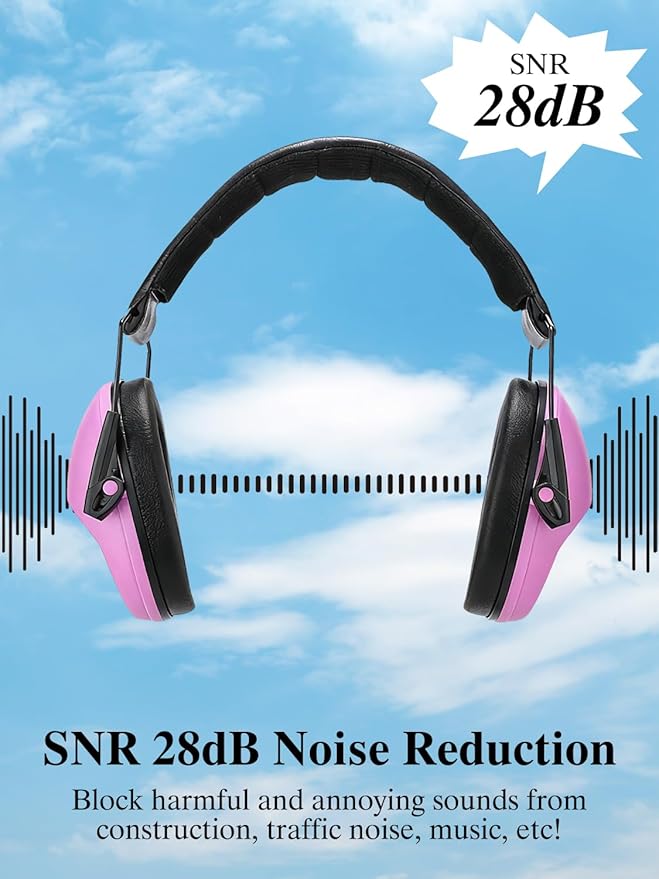 Noise Canceling Headphones for Kids 2PACK, 25-31NR Noise Reduction Earmuffs for Fireworks, Autism