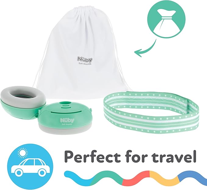 Nuby Soft Sounds Noise-Canceling Earmuffs with Travel Case