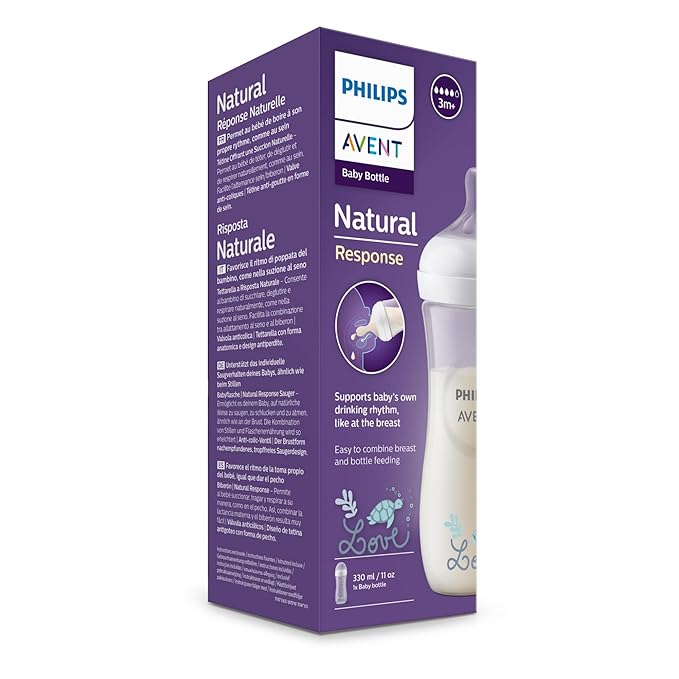Philips AVENT, Natural Response baby bottle 330 ml Stainless steel
