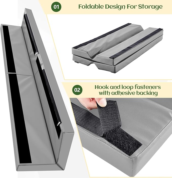 Wonderjune Wall Corner Guards and Edge Protector 6ft Gray Gym Wall Padding Heavy Duty Protective Safety Padding for Gym, Baby, Home, Garages, Kindergarten, Basketball Court, Playrooms, Etc