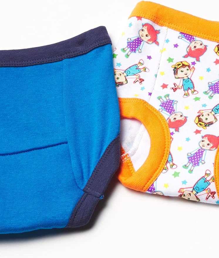 CoComelon unisex-baby Amazon Exclusive Toddler Potty Training Pants With Stickers and Success Tracking Chart