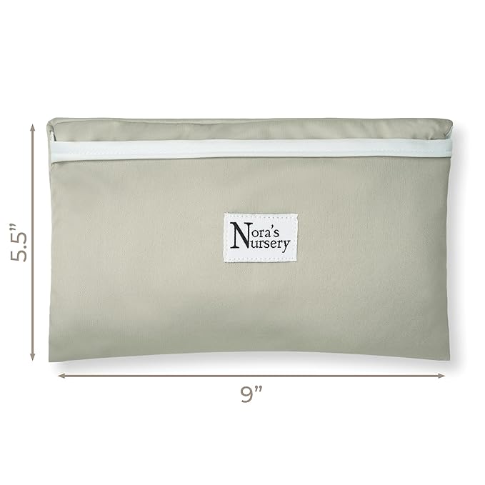 Nora’s Nursery Portable Baby Diaper Changing Pad - Waterproof Foldable Changing Mat for On-The-Go Diaper Changes - Travel Friendly, Easy Clean, Soft & Durable for Infants and Toddlers - Stone