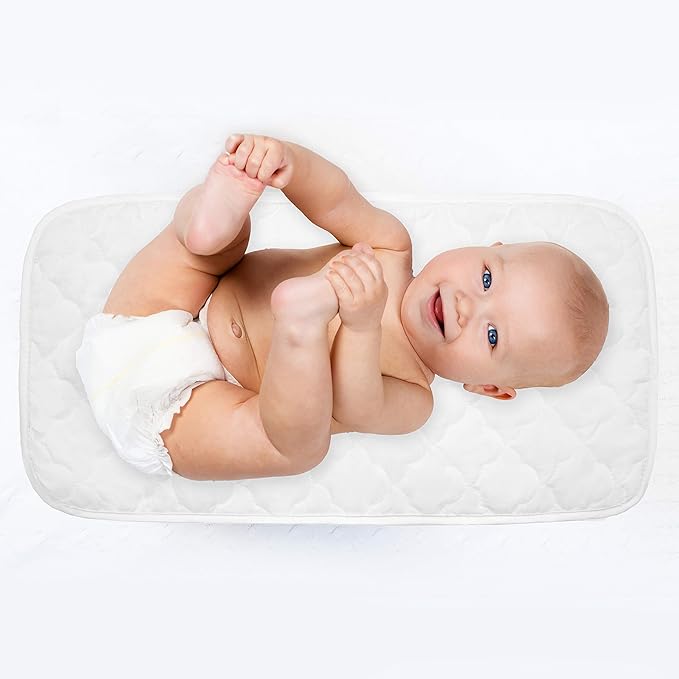 American Baby Company Ultra Soft Microfiber Quilted Waterproof Changing Table Pad Liners, 11.5" x 23" 3 Count