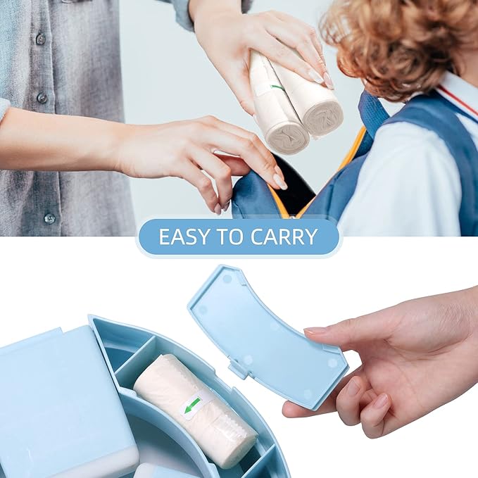 MCGMITT Potty Bags for Portable Toilet, 120 PCS Leak-Proof Potty Liners with Drawstring, Disposable Soft Toilet Bags Fit Most Potty Chair, Potty Training Liners for Toddler Kids Travel Pets Outdoors