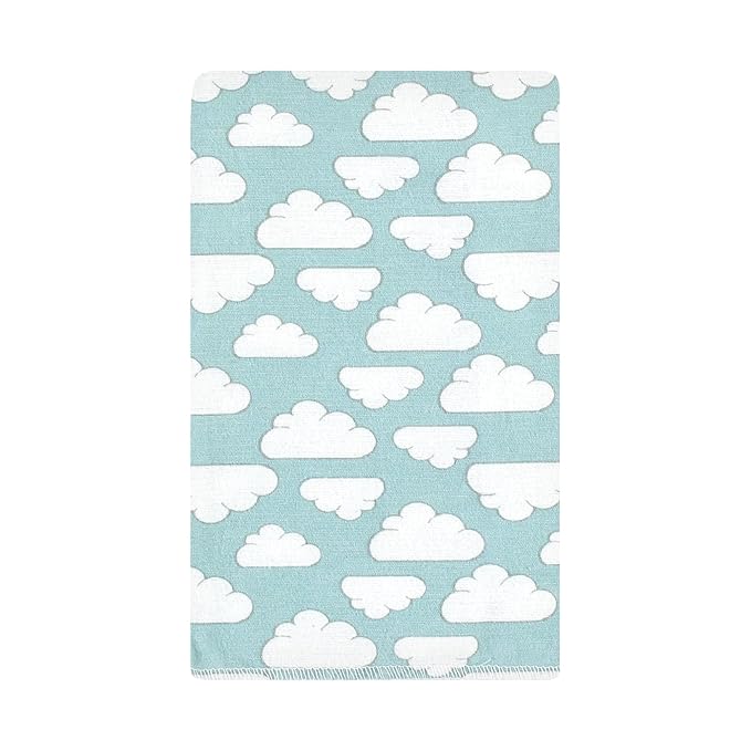 Hudson Baby Unisex Baby Cotton Flannel Burp Cloths, Boy New Elephant 10-Pack, One Size