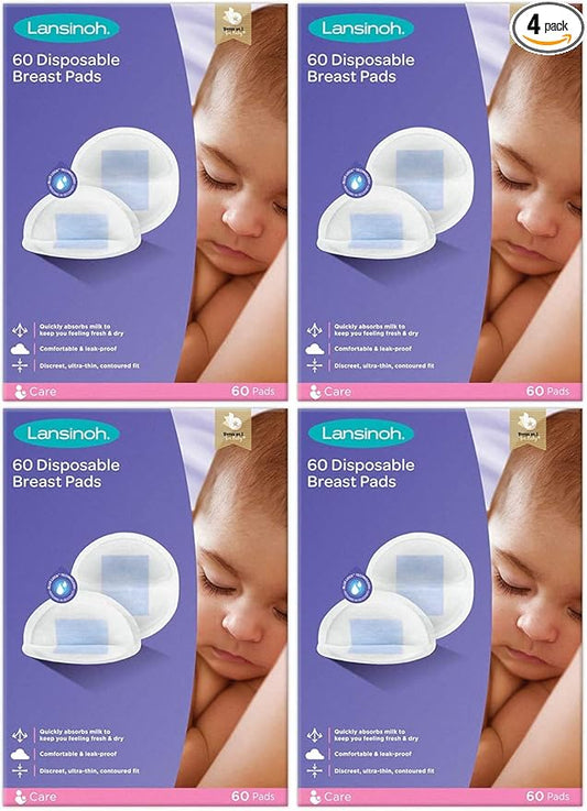 Lansinoh Nursing Pads Stay Dry 60 Each ( Pack of 4 )