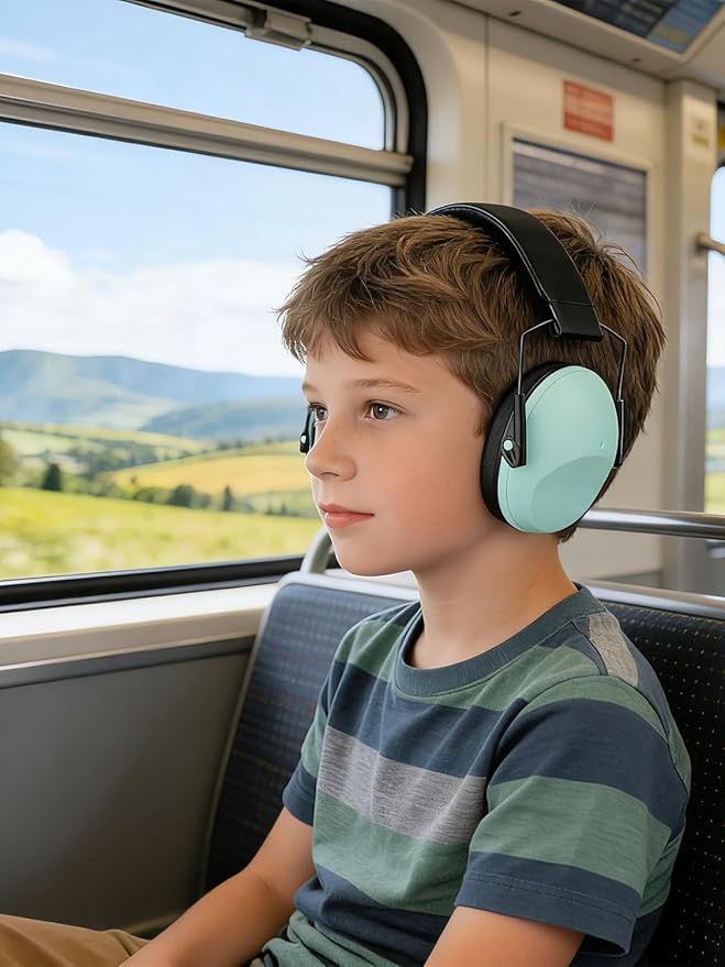 Noise Canceling Headphones for Kids 2PACK, 25-31NR Noise Reduction Earmuffs for Fireworks, Autism