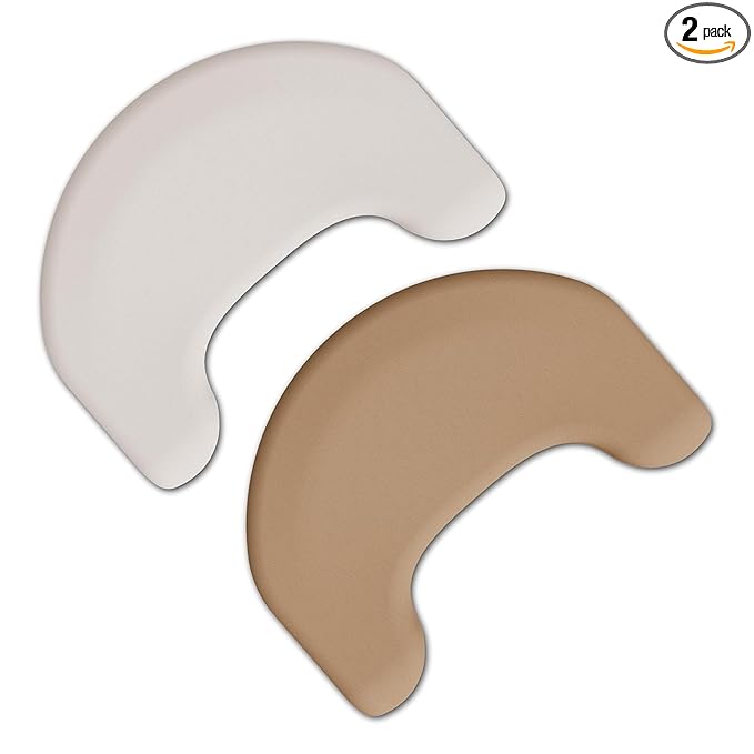 Dr. Brown's Nursing Pillow with Washable Cover, Breastfeeding Lap Support Pillow, Premium Memory Foam, Firm and Responsive, Gray/Beige, 2-Pack