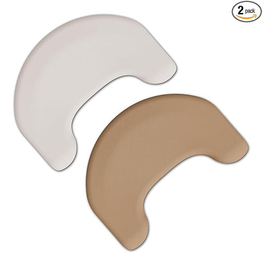 Dr. Brown's Nursing Pillow with Washable Cover, Breastfeeding Lap Support Pillow, Premium Memory Foam, Firm and Responsive, Gray/Beige, 2-Pack