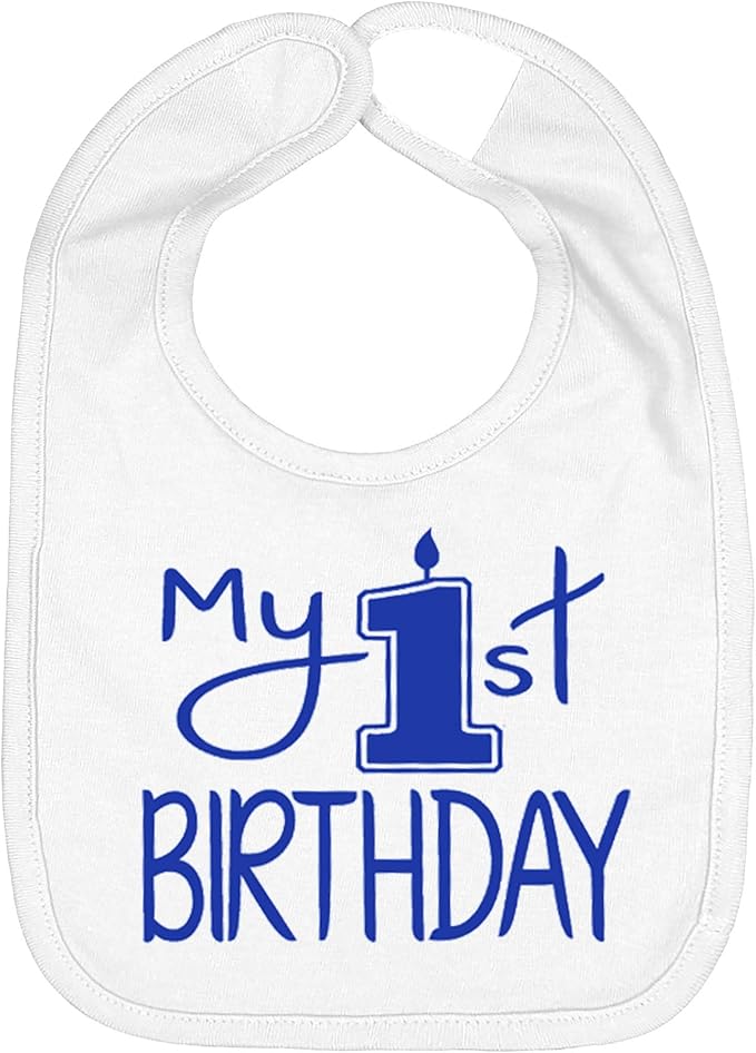 Aiden's Corner Handmade Cute Baby Boy Girl First Birthday Smash Cake Bibs My 1st Birthday Bib