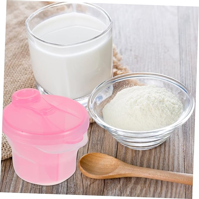 4pcs Rotating Dispensers Powder Containers Compact Storage for Travel Capacity Safe Easy to Clean for Powder and Snacks